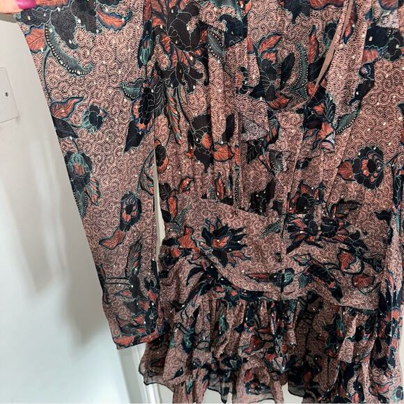 Ulla Johnson Floral Ruffle Dress - Picture 2 of 4